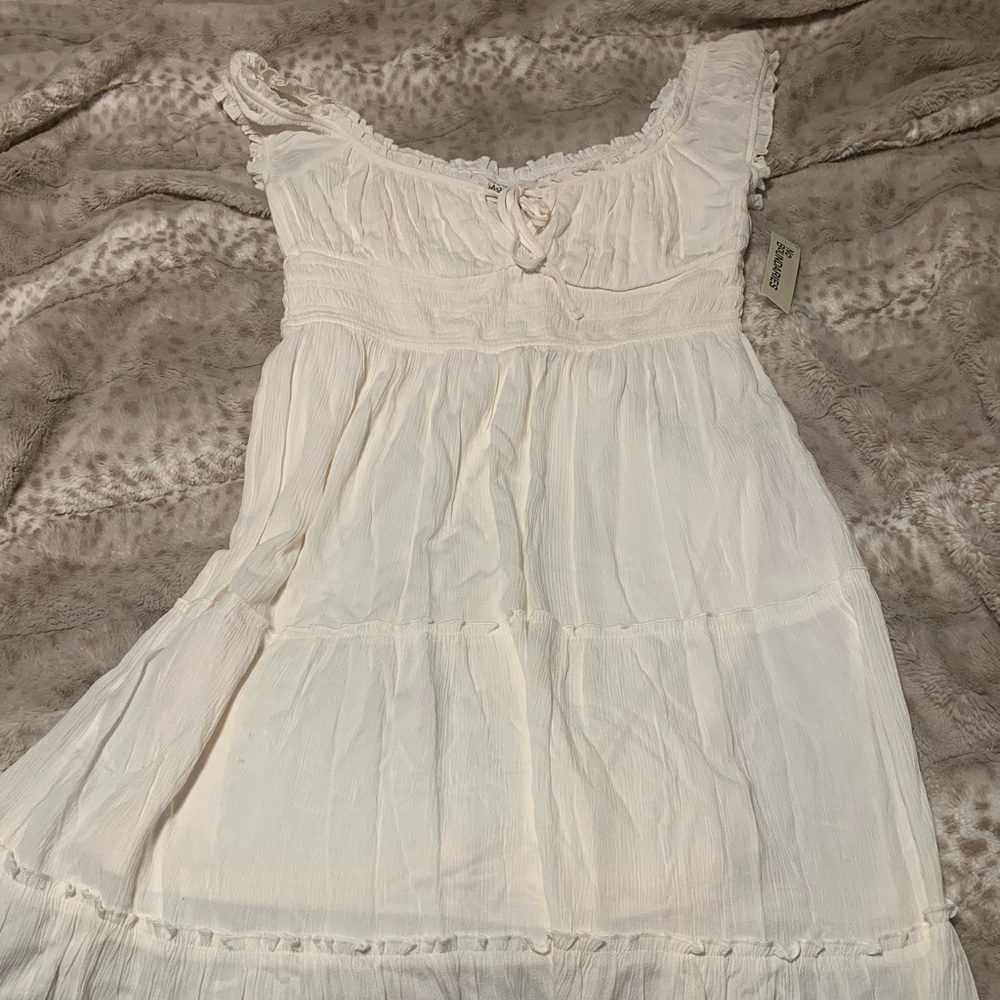 NWT No boundaries white milkmaid dress